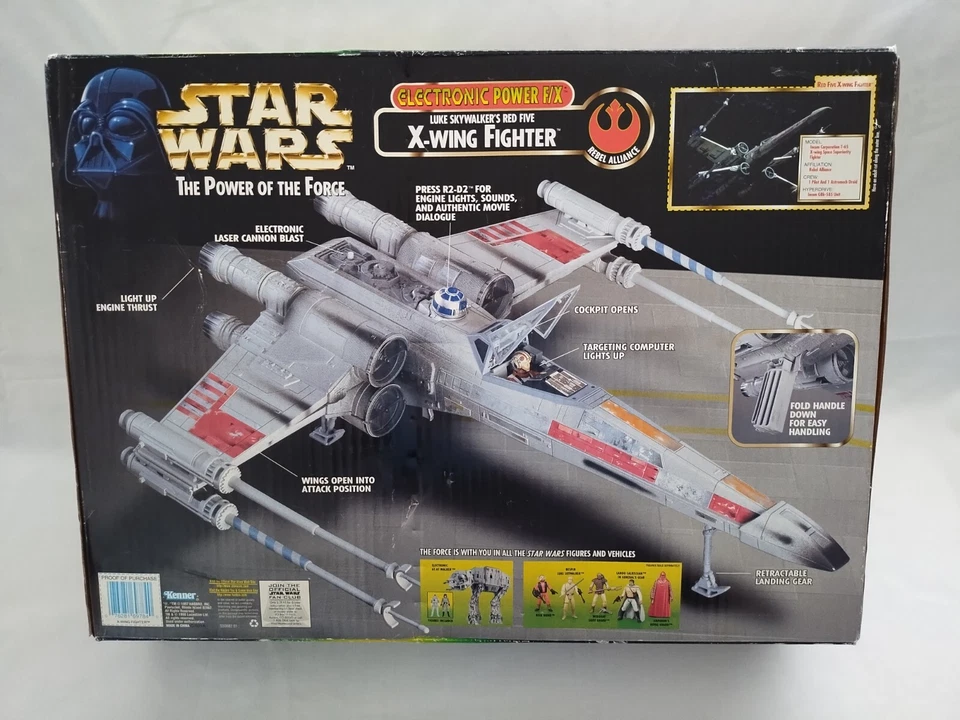 Star Wars 69784 POTF Electronic Power F/X Luke Skywalker Red X-Wing Fighter 1997 Foto 3 de 4