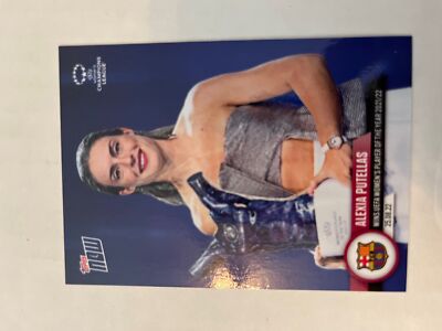 2022-23 Topps Now UCL Women Alexia Putellas #005 Only 1195 Made!