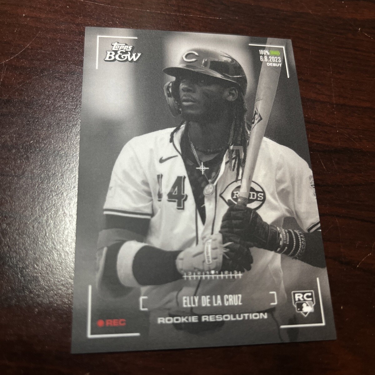 Elly De La Cruz 2024 Topps Black and White Rookie Resolution