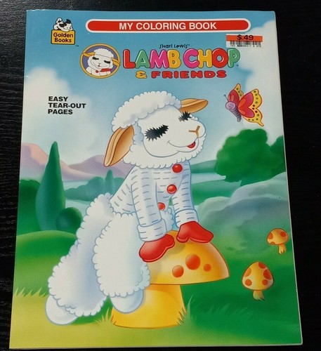 New Vintage Lamb Chop & Friends Coloring Book Shari Lewis Golden Books 1996 NOS - Picture 1 of 3