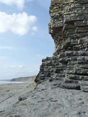 Foto 6x4 Nash Point View Richtung Cwm Nash Marcross in Bezug auf die cl c2009