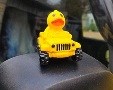NEW COLORS !! Yellow!! 4x4 🚙 with Rubber duck driver, duck a Jeep. FREE SHIP !!