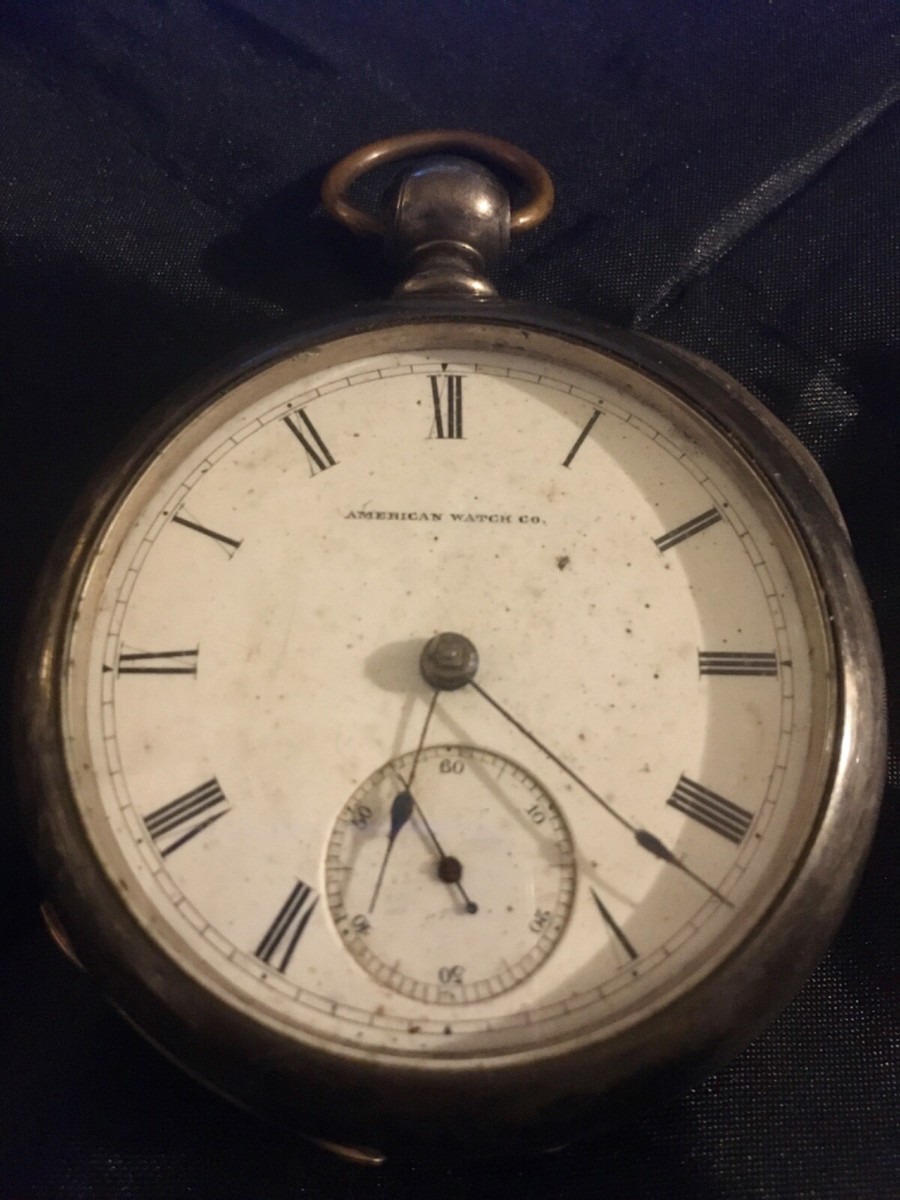 ［鑑定済］American Waltham Watch silver925 AMERICAN WALTHAM WATCH CO. (USA). Pocket watch, Lepine and