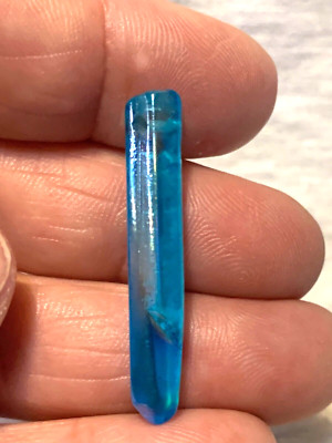 Colorful Titanium Aqua Lemurian Crystal 5 points Mt Shasta Energized