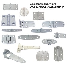 Scharnier Möbelscharnier Türschanier V2A V4A Edelstahl Schaniere