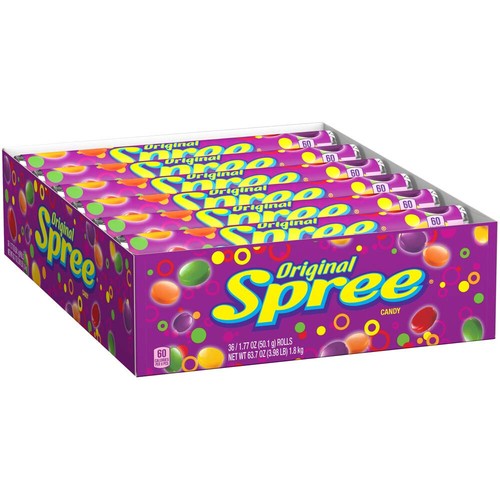 Rotoli di caramelle originali Spree 36 ct 1,77 oz caramelle sfuse crostata dolce dura - Foto 3 di 4