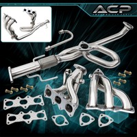 Fits 1993-1997 Ford Probe Mx-6 V6 2.5l Stainless Steel Manifold Header Flex Pipe on sale Fits 1993-1997 Ford Probe Mx-6 V6 2.5l Stainless Steel Manifold Header Flex Pipe on sale