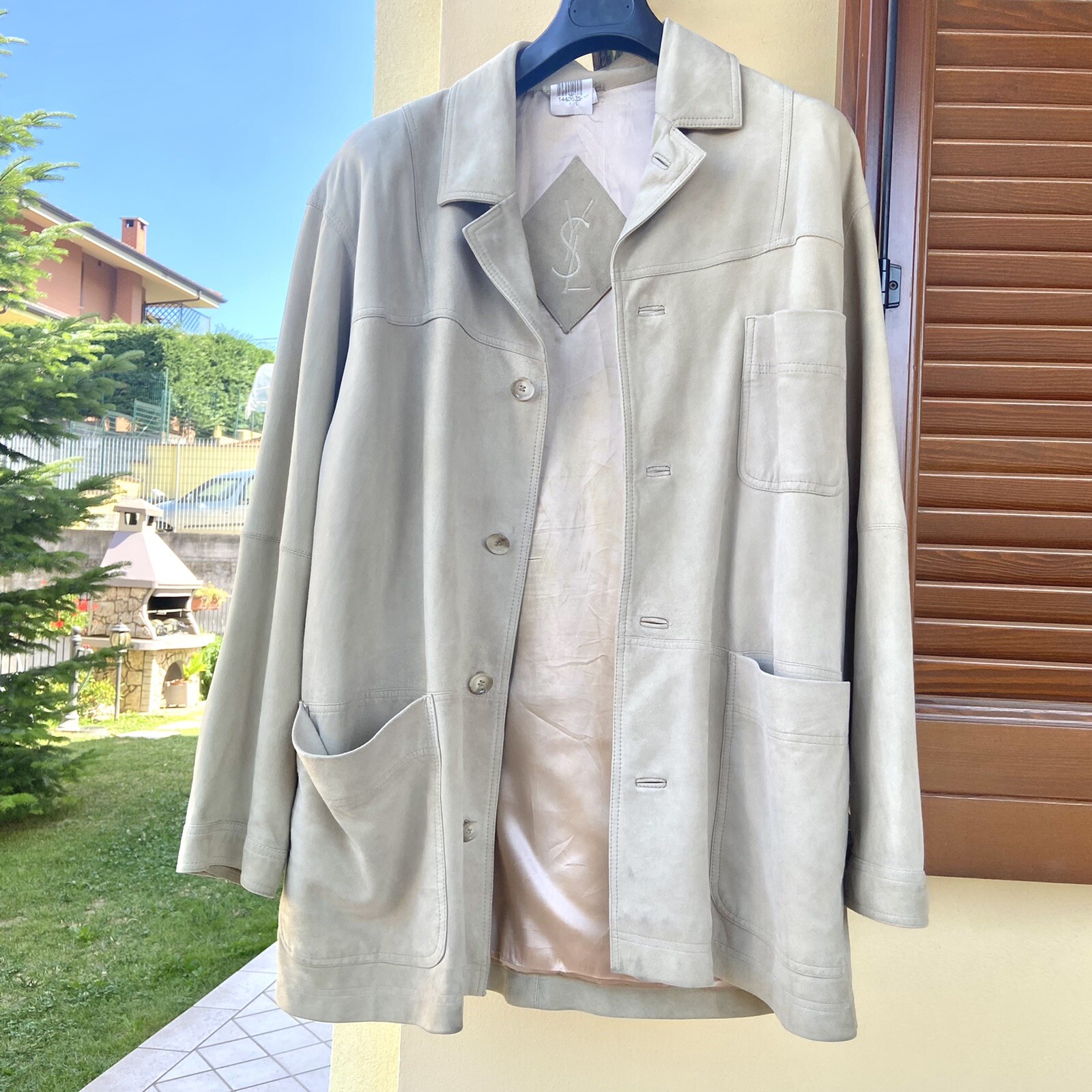 Giacca In Pelle Di Capra Yves Saint Laurent Vintage Uomo L XL