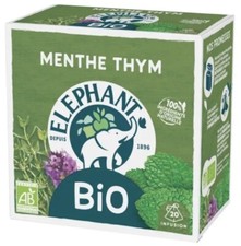 *LOT DE 3* Infusion bio   menthe thym Eléphant