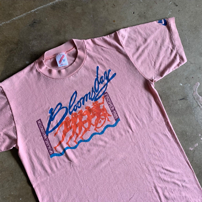1989 VINTAGE 80s NIKE BLOOMSDAY RUN FINISHER T-SHIRT MEN SZ S