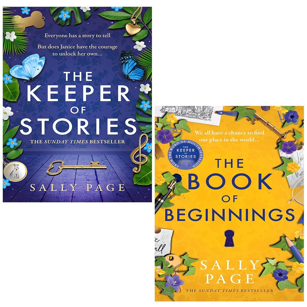 Sally Page Collection 2 Books Set Keeper of Stories, Book of Beginnings NEW