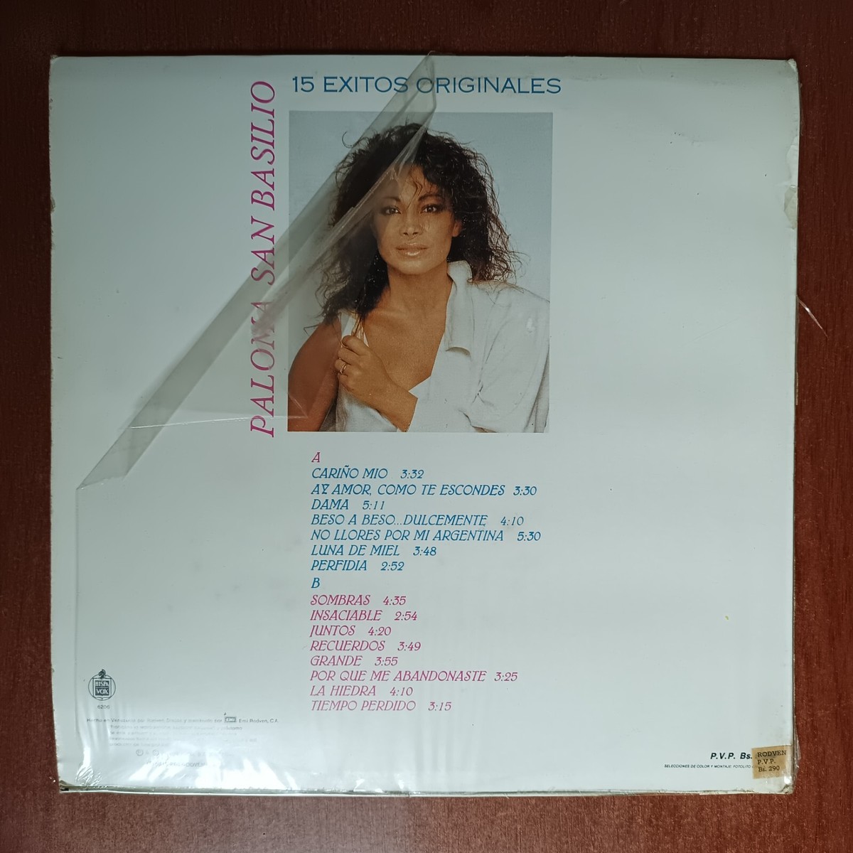 Paloma San Basilio ‎– 15 Exitos Originales [1989] Vinyl LP