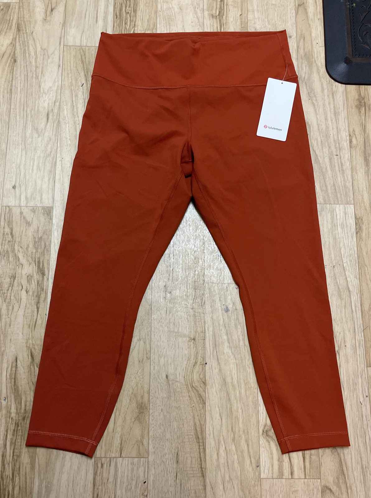 Lululemon Size 6 Wunder Train HR Tight 25” Burn Orange Pant Everlux HighRise