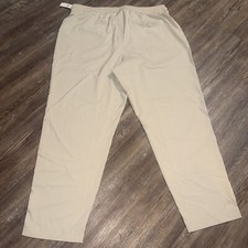 Gap Fit Runaround Pant XL NWT Khaki Athletic Lounge Gym Elastic Waist Bottoms