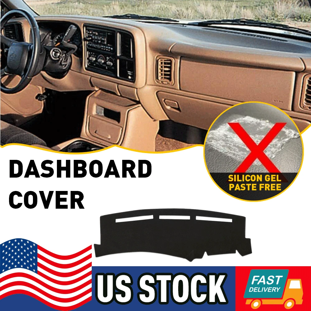 For Chevy Silverado 1500 2500 3500 1999-2006 US Dashmat Dash Mat Dashboard  Cover