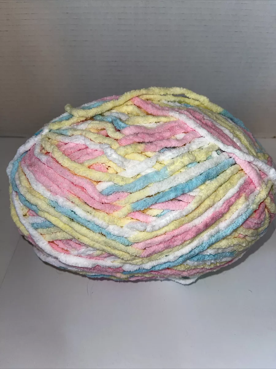 Bernat Baby Blanket Yarn 10.7 oz Skein Baby Blue Pink Yellow White