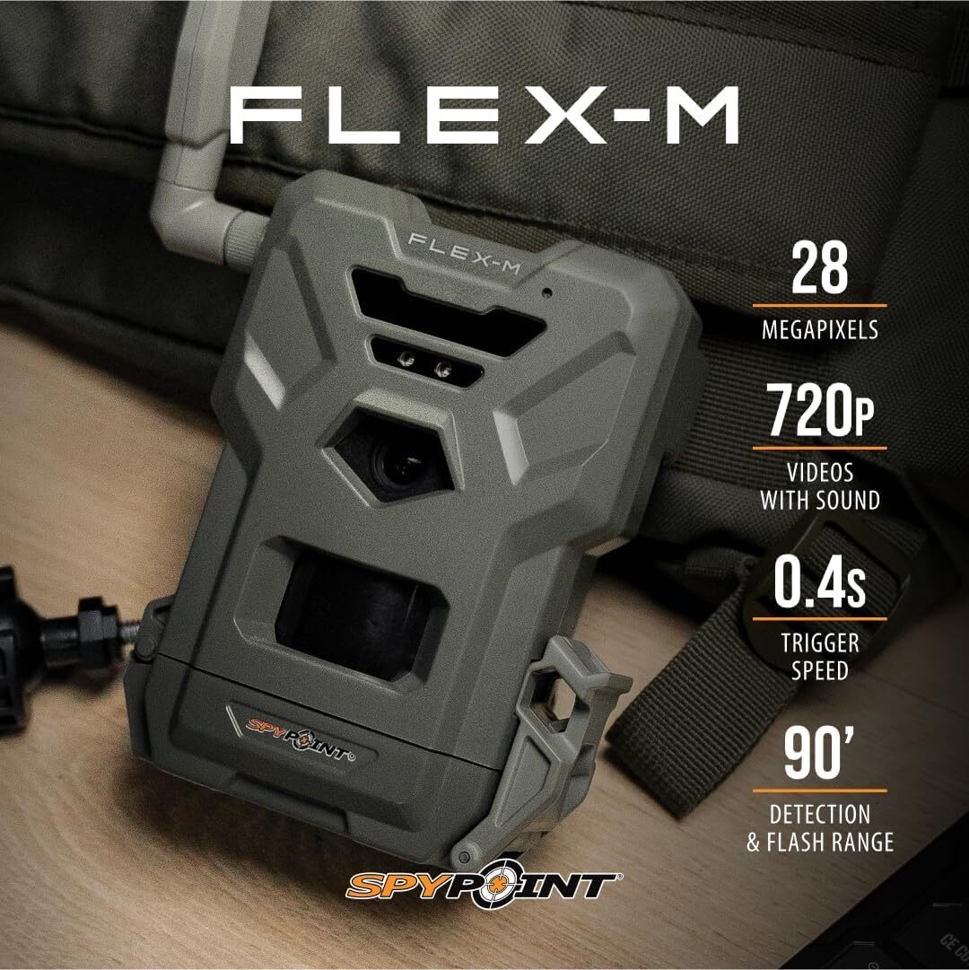 SPYPOINT FLEX M Cellular Trail Camera with Free Photo Transmission