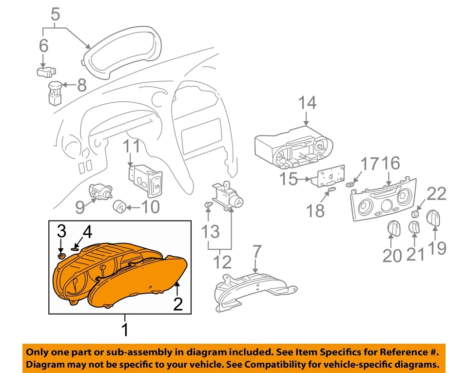 Medidor de velocímetro usado se adapta a: Toyota Celica MPH Cluster 2001 solo GT AT con ABS Gra Foto 2 de 4