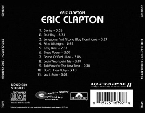 Eric Clapton - ORIGINAL MASTER RECORDING CD 1995 - Foto 2 di 3