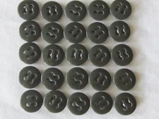 25 New 1/2" Sewing Military Buttons Dark Green Shirts Sweaters Crafts