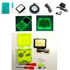 NEW GBA SP Game Boy Advance SP Replacement Housing Shell Glow in the Dark Yellow