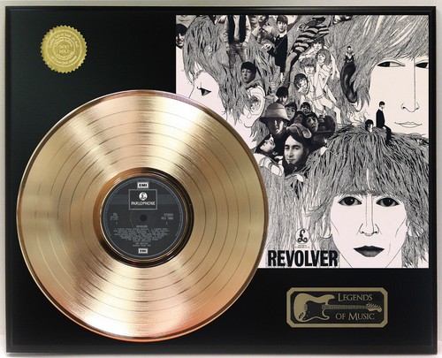 Beatles - Revolver Gold LP Schallplatte Plakette Display - Bild 1 von 3
