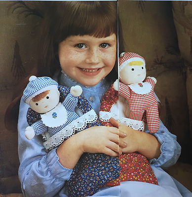 SCHNITTMUSTER Jean Greenhowe Baby Wimpelpuppen + Schlafsack Spielzeug Mädchen Puppe
