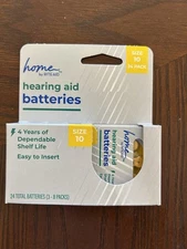 NEW SEALED Home By Rite Aid Sz 10 Hearing Aid Batteries March 2027 24 Pack