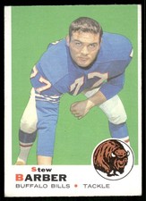 1969 Topps Stew Barber #242 Buffalo Bills