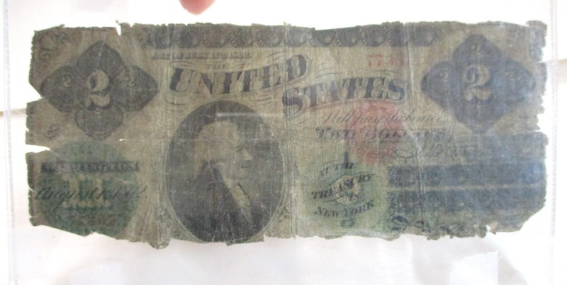 1862 $2 DOLLAR LEGAL TENDER FR #41 LARGE SIZE NOTE
