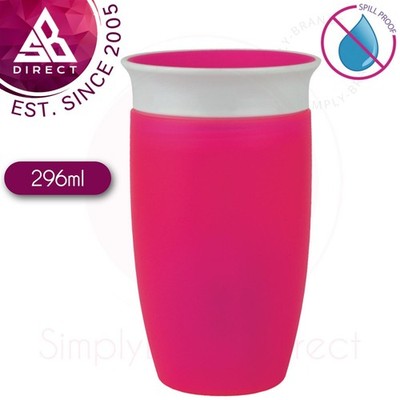 Munchkin Miracle 360 Trinklernbecher auslaufsicher 296 ml Pink, BPA-frei, Neu