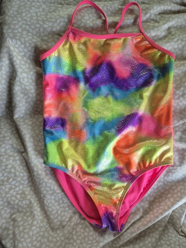 GIRLS One Piece Swimsuit Sz 10-12, NEW NO TAGS