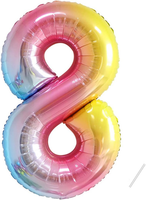 Geburtstag Zahlen Luftballon 8 Jahre | Folienballon 8 XXL Kindergeburtstag Deko