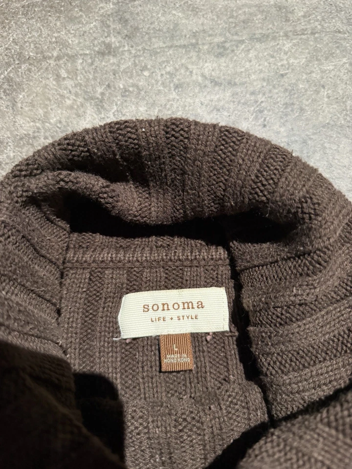 Suéter Acanalado Cuello Alto Inspirado Granola Gap De Colección Y2k Rayas Grande  Foto 4 de 4