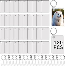240Pcs Sublimation Keychain Blanks Double Sides 80 MDF Sublimation Keychains
