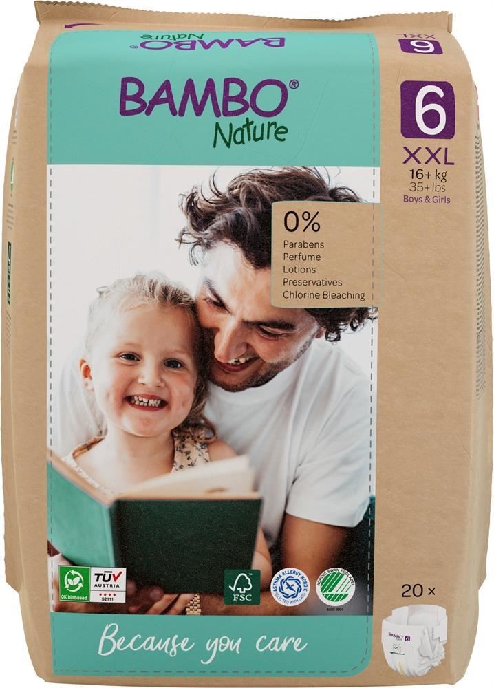 Bambo Nature Eco-Nappy Size 6 - 20 Nappies - 2 Pack - Image 4