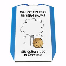 Keks unterm Baum Parkscheibe mit Spruch Bin ein schattiges Plätzchen