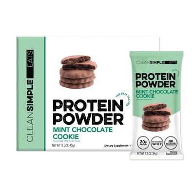 Clean Simple Eats Whey Protein Powder Mint Chocolate Cookie Flavor Naturally ...