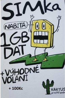 KAKTUS CZ SIM Karte    Prepaid Blitzversand aus Deutschland