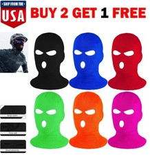 3 Hole Full Face Mask Cycling Winter Knit Cap Motorcycle Tactical Mask Hood USA