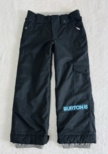 Burton Boys Size M 10/12 DISTORTION Black Snow Ski Snowboard DRYRIDE Cargo Pant