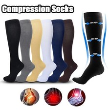 3 Pairs of Compression Stockings for Men Women 15-20mm S-XL Compression X Socks