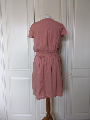 Day Birger Et Mikkelsen Women's Pink Nude Embroidered Summer Dress Size 34 UK6-8 - Picture 3 of 11