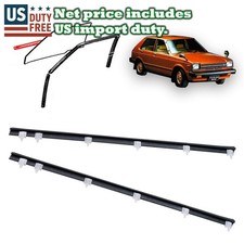 Front Door Glass Weatherstrip Outer Set Fit Toyota Starlet Kp60 Kp61 Kp62 5-door