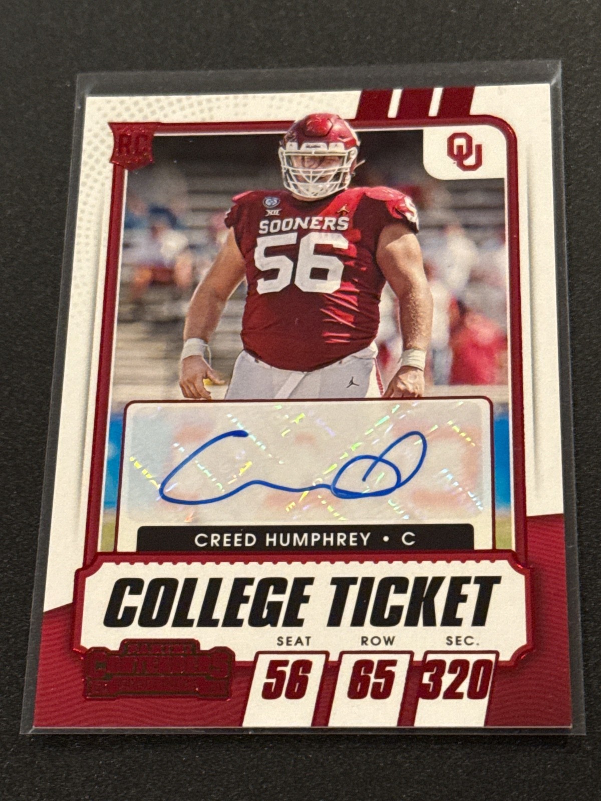 2021 Panini Contenders Draft Picks Creed Humphrey Autograph NM