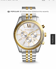 Michael Kors Lexington MK-8344 Two-Tone Chronograph 10 ATM 45mm Watch