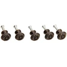 dophee 5Pcs Antique Brass Little Knobs, Small Round Drawer Pulls Handles for ...