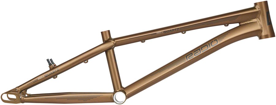 Радиокварцевая рама BMX Race Frame - Pro L, 20,9 TT, Металлическая медь