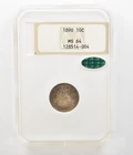 1890 Seated Liberty Dime MS64 NGC CAC Beautiful Tone *4550