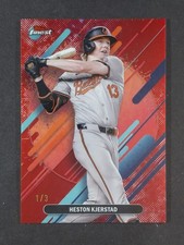 2025 Topps Finest HESTON KJERSTAD 1/3 Bookend Red Refractor Rare #254